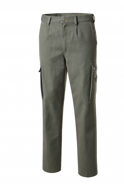 PIONIER-Workwear, Arbeits-Berufs-Bund-Hose, Rips Moleskin, ca. 300g/m², oliv