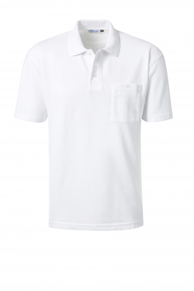PIONIER-Worker-Shirts, Polo-Shirt, Pique, ca. 185g/m², weiss