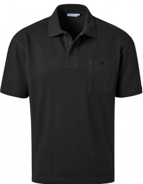 PIONIER-Worker-Shirts, Polo-Shirt, Pique, 1/2 Arm, ca. 185g/m², schwarz