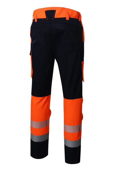 Pionier-PW Hi-Vis 250 Bundhose, High Visible Orange/Dress Blues