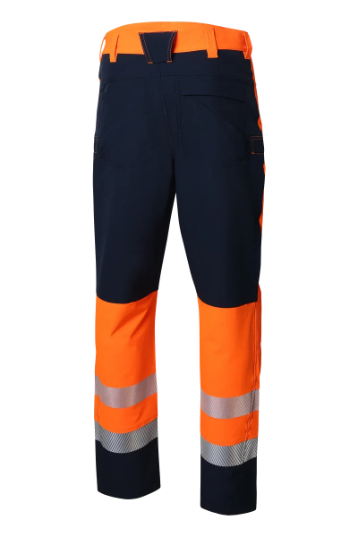 Pionier-PW Hi-Vis 250 Bundhose Sommer, High Visible Orange/Dress Blues