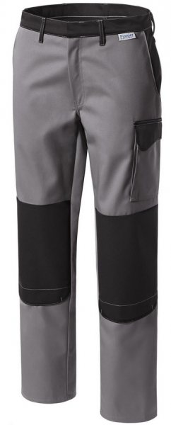 PIONIER-Workwear, Arbeits-Berufs-Bund-Hose, COLOR WAVE, ca. 300g/m², grau/schwarz