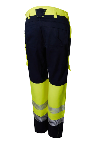 Pionier-PW Hi-Vis 250 Bundhose Damen, High Visible Yellow/Dress Blues
