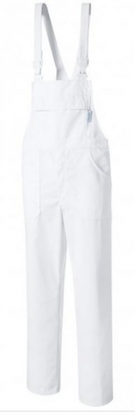 PIONIER-Workwear, HACCP-Latzhose, GASTRO, 240g/m², weiss