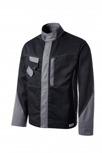PIONER-Workwear, Arbeits-Berufs-Bund-Jacke, TOOLS, 285g/m², schwarz/grau