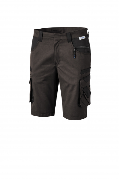 PIONIER-Workwear, Bermuda, Arbeits-Berufs-Shorts, TOOLS, 285g/m², braun/schwarz
