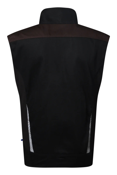 Pionier-PW Essential Weste, Schwarz/Coffee Bean