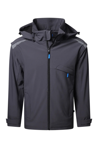 Pionier-PW Essential Softshell Jacke, Dunkelgrau