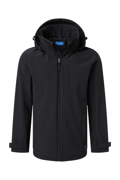 Pionier-Softshell Jacke, Schwarz