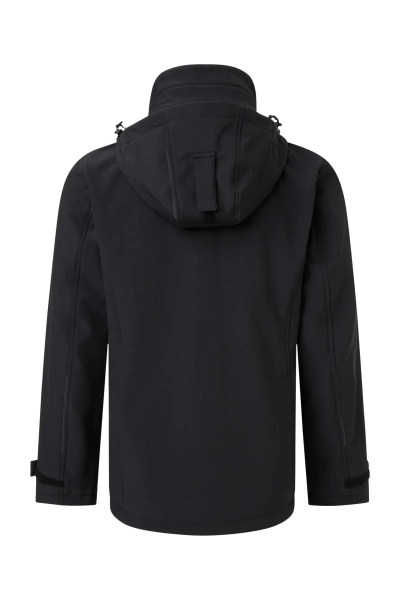 Pionier-Softshell Jacke, Schwarz