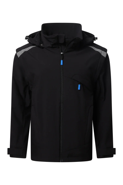 Pionier-PW Essential Softshell Jacke Damen, Schwarz