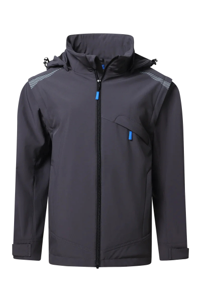 Pionier-PW Essential Softshell Jacke Damen, Dunkelgrau