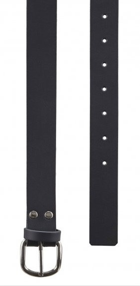 PIONIER-Ledergürtel, 3 cm breit, ZUNFT ZUBEHÖR, schwarz