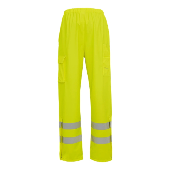 ELKA-Workwear, Rainwear-Wetter-Schutz, D-LUX-Regen-Bund-Hose, EN 471, DRY ZONE, 170g/m², warngelb