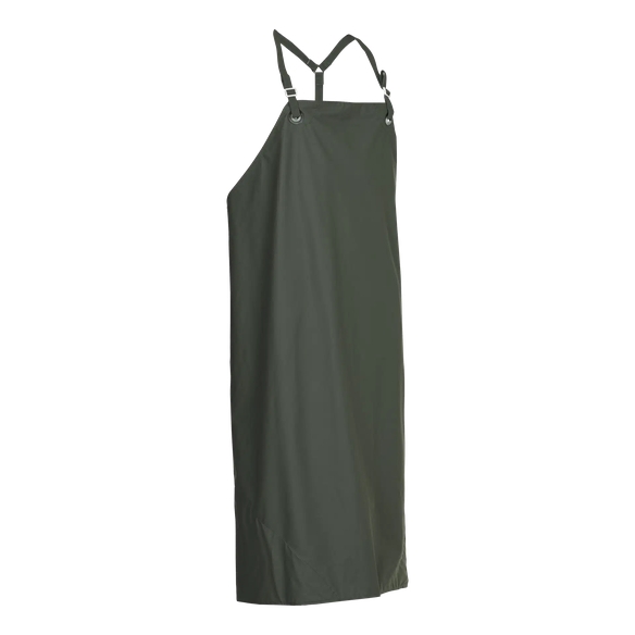 ELKA-Workwear, PVC-Arbeits-Berufs-Schürze Cleaning mit Ring für Geschirr, oliv