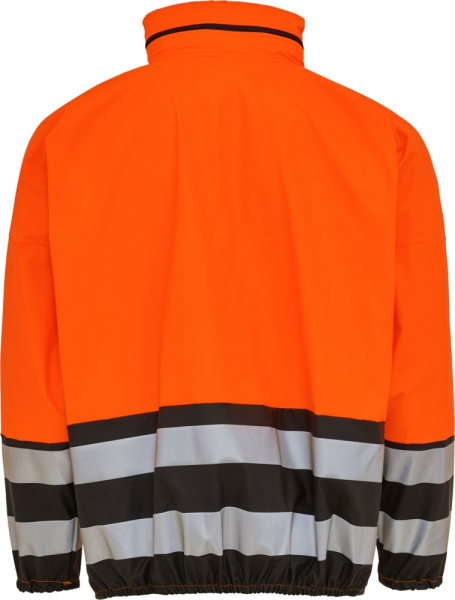 ELKA-Warnschutz, Warn-Schutz-Jacke mit Reißverschluss, warnorange/schwarz