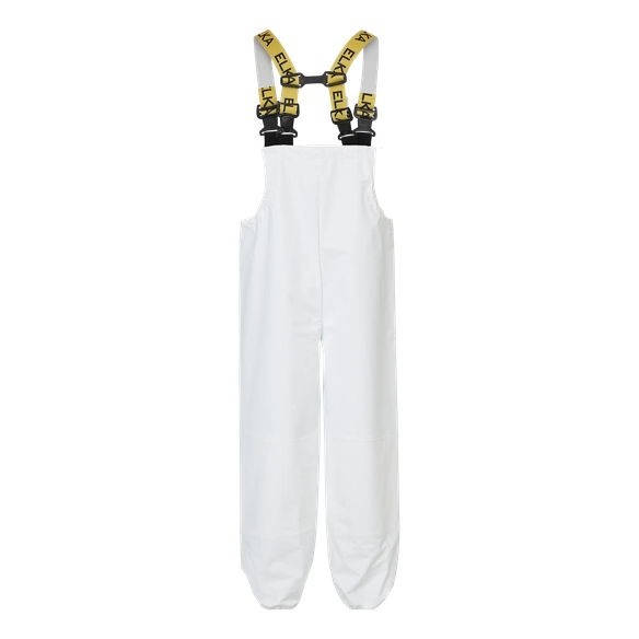 ELKA-Workwear, Rainwear-Wetter-Schutz, PU-Workwear, Regen-Latzhose, Cleaning mit Knieverstärkung, weiß