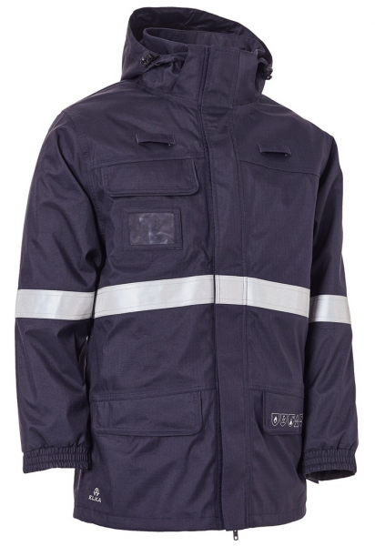 ELKA-Warnschutz, Multinorm-Parka mit Störlichtbogen, ANTIFLAME-ANTISTATIC, navy
