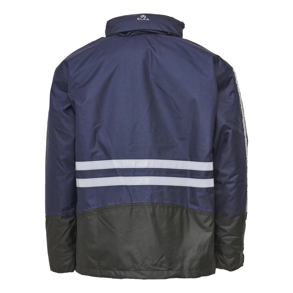 ELKA-Workwear, Rainwear-Wetter-Schutz, Regen-Jacke, m. herausnehmbarem Futter, marine/schwarz