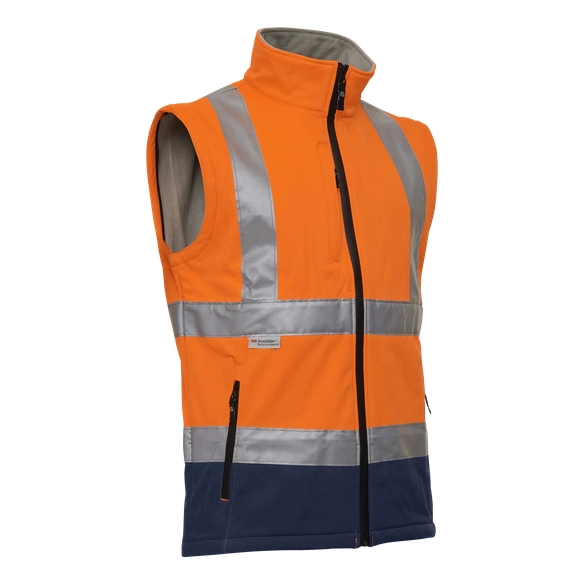 ELKA-Warnschutz, Warn-/Softshell-Jacke EN 471, warnorange/marine