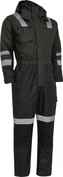 ELKA-Workwear, Kälte-Schutz, Damen-Thermo-Overall, WORKING XTREME, anthrazit/schwarz