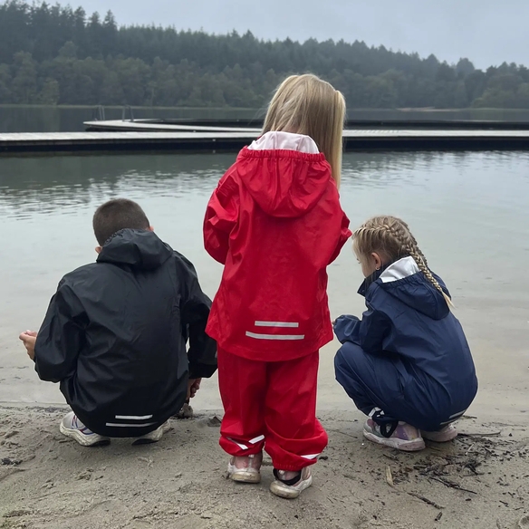ELKA-Regenjacke Kids Elements, 190 g/m², schwarz