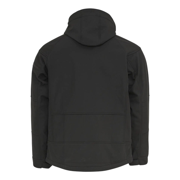 ELKA-Workwear, Rainwear-Wetter-Schutz, Regen-Softshelljacke, mit KaPU-Workwear,ze, schwarz