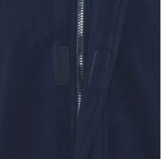 ELKA-Workwear, Rainwear-Wetter-Schutz, Fleece-ZIPP-IN-Regen-Jacke, ANTIFLAME-ANTISTATIC, navy