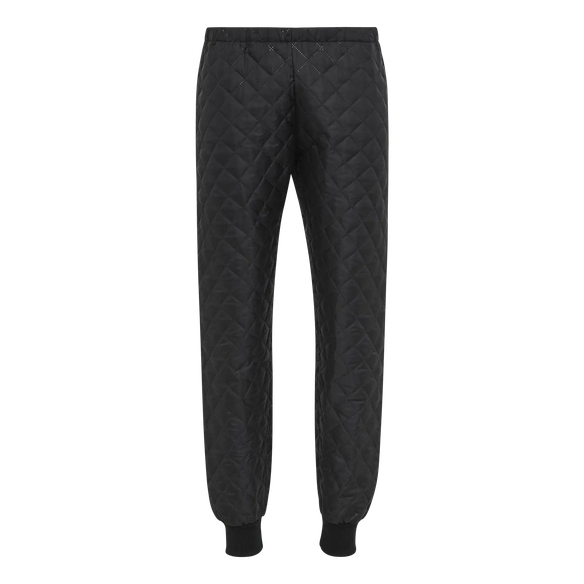 ELKA-Workwear, Kälte-Schutz, Thermo-Arbeits-Bund-Hose, Thermo und Faserpelz, 200g/m², schwarz