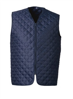 ELKA-Workwear, Kälte-Schutz, Thermo-Arbeits-Weste, Thermo und Faserpelz, mit Reissverschluss, marine