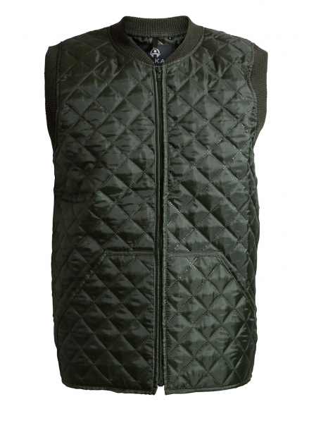 ELKA-Workwear, Kälte-Schutz, Thermo-Arbeits-Weste, Thermo und Faserpelz, 200g/m², oliv