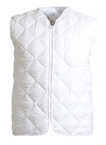 ELKA-Workwear, Kälte-Schutz, Thermo-Arbeits-Weste, Thermolux, Thermo und Faserpelz, 280g/m², weiß