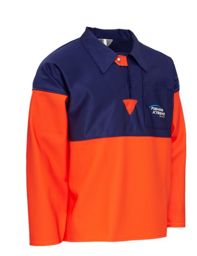 ELKA-Sommer-Schlupfjacke, FISHING XTREME, 600g/m², warnorange/marine