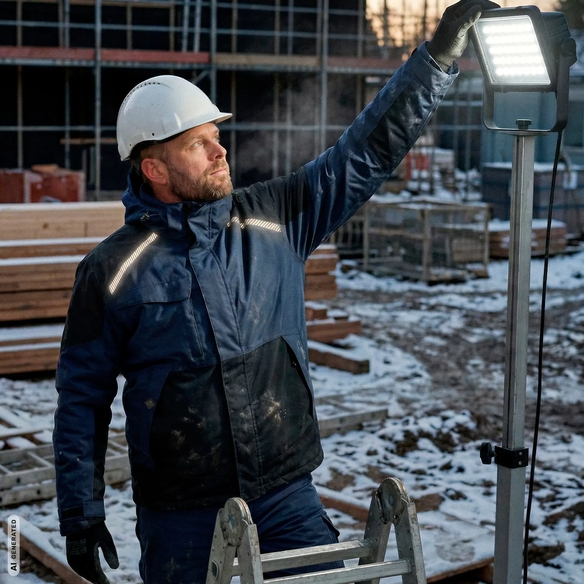 ELKA-Workwear, Stretch-Winterjacke, Working Xtreme, marine/schwarz