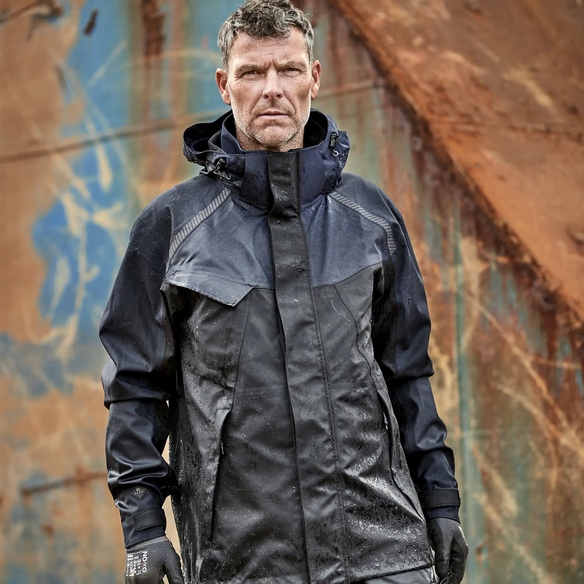 ELKA-Workwear, Stretch-Jacke, 3 Lagen, Working Xtreme, marine/schwarz