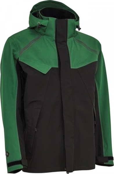 ELKA-Workwear, Stretch-Jacke, 3 Lagen, Working Xtreme, grün/schwarz