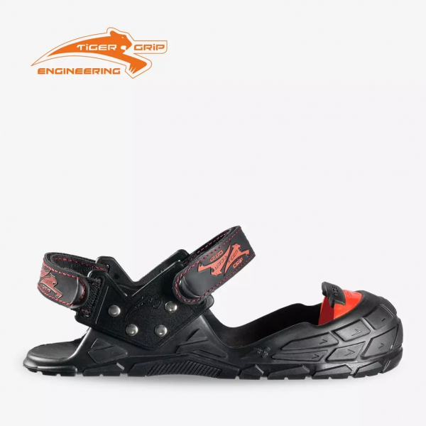 TIGERGRIP-Rutschfester Überschuh mit Sicherheitskappe, VISITOR INTEGRAL, black, SRC