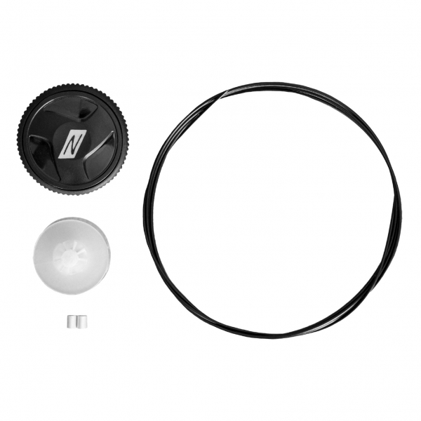 NITRAS FIT SYSTEM, Ersatzteile für Drehverschluss, schwarz / transparent / silber