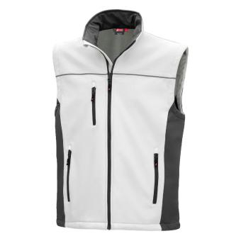 NITRAS MOTION TEX LIGHT, Softshellweste, weiß/ grau