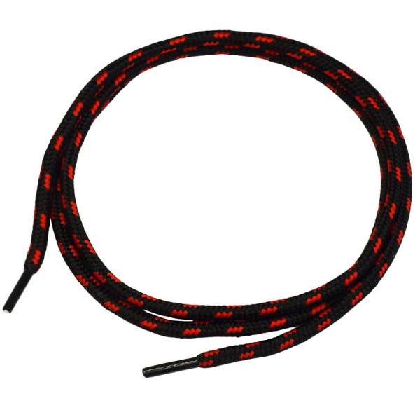 NITRAS Schnürsenkel, schwarz / rot