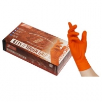 NITRAS TOUGH GRIP N, Nitril-Einmalhandschuhe, orange, EN ISO 374