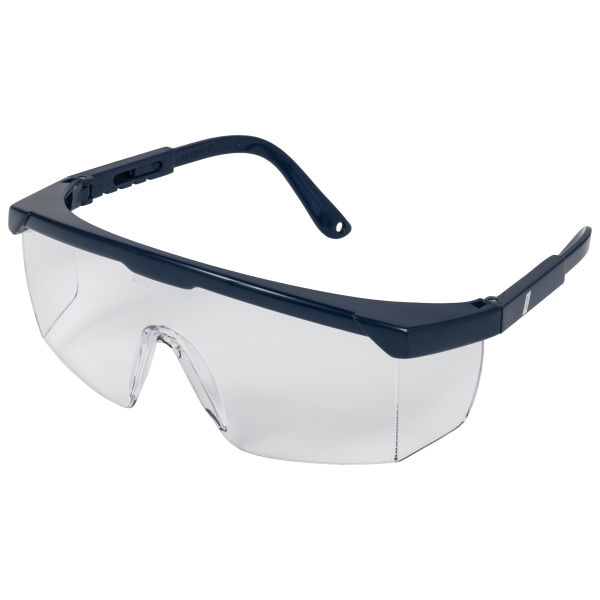 NITRAS VISION PROTECT BASIC, Bügelbrille, transparent / marineblau