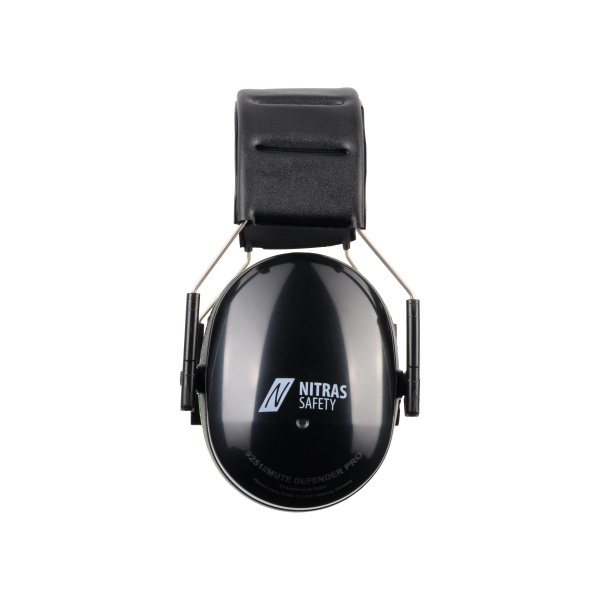 NITRAS MUTE DEFENDER PRO, Kapselgehörschutz, schwarz / grün