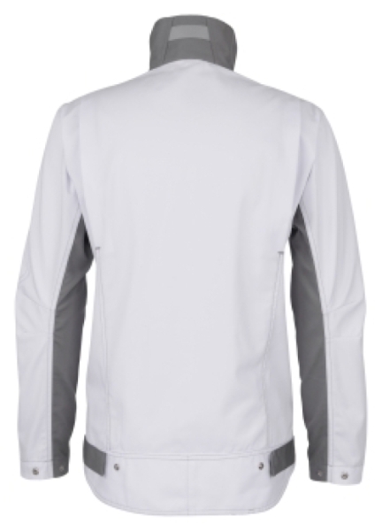 BEB-Bundjacke Inflame, weiß/mittelgrau