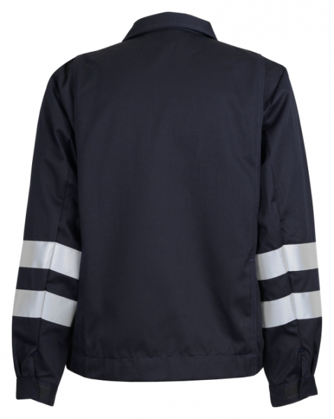 BEB-Workwear, Arbeitsjacke, Herren-Arbeits-Berufs-Bund-Jacke, mit Reflexstreifen, marine