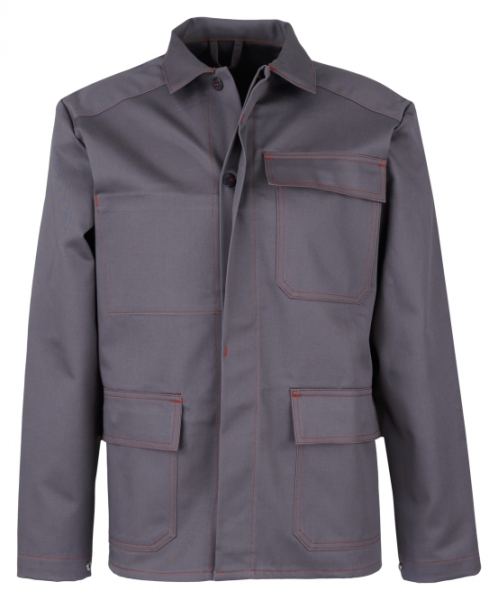 BEB-Schweißer-Schutz, Schweißer-Arbeits-Schutz-Jacke, Schweißerjacke, grau