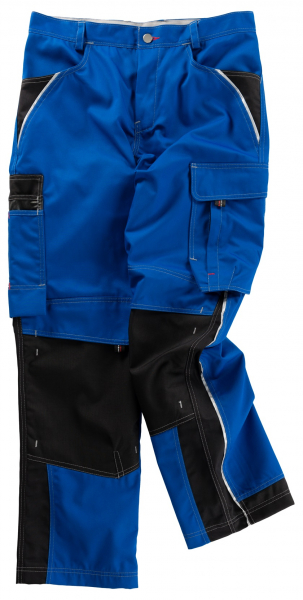 BEB-Workwear, Arbeitshose, Herren-Berufs-Bund-Hose, Inflame kornblau/schwarz