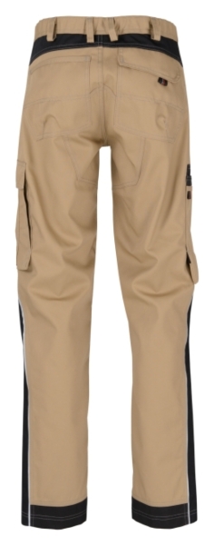 BEB-Workwear, Arbeitshose, Herren-Berufs-Bund-Hose, Inflame sand/schwarz