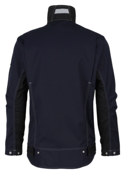 BEB-Workwear, Arbeitsjacke, Herren-Arbeits-Berufs-Bund-Jacke, Inflame blue shadow/schwarz