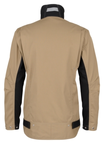 BEB-Workwear, Arbeitsjacke, Herren-Arbeits-Berufs-Bund-Jacke, Inflame sand/schwarz